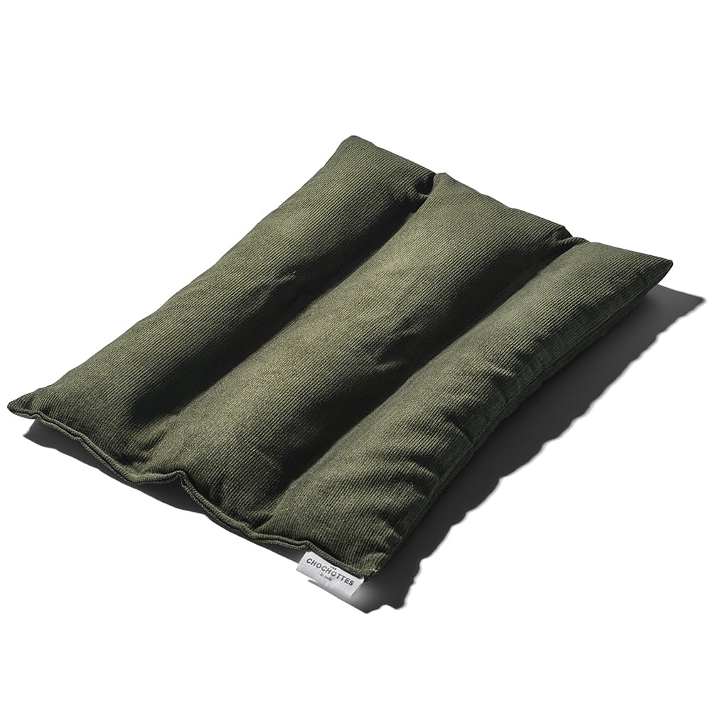 Coussin Emplâtre Chauffant La Lombaire en graines de lin - Bouillotte velours pour micro-​ondes - Compresse chaud/​froid - Soulage douleurs, lumbago, dos, épaules, règle - Fabriqué en France - 38x28 cm