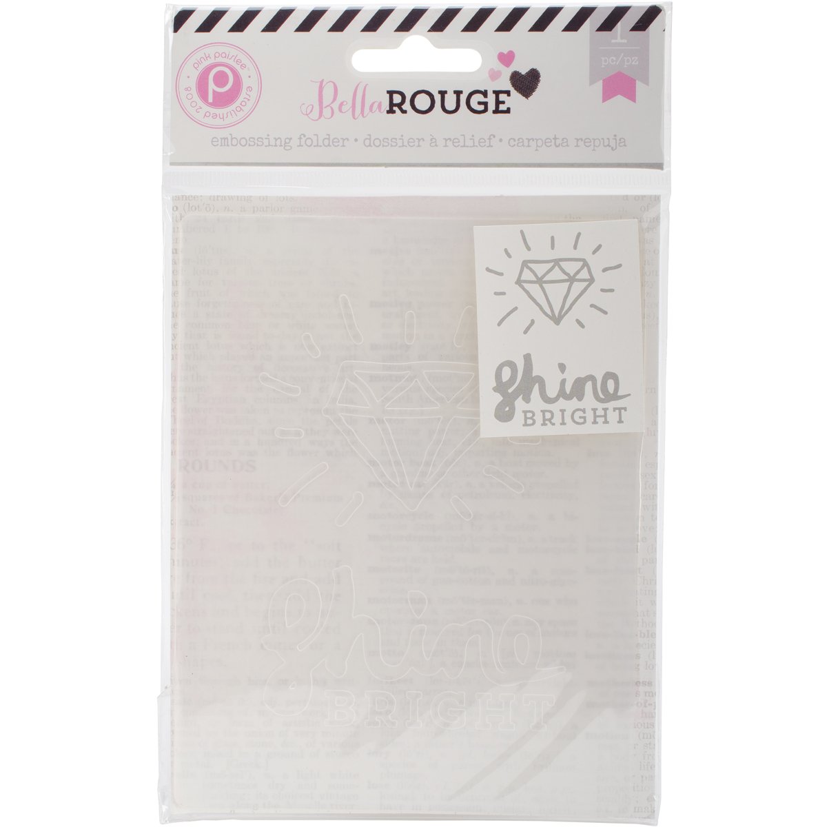 American CraftsBella Rouge Embossing Folder, 4 x 6-Inch, Shine Bright