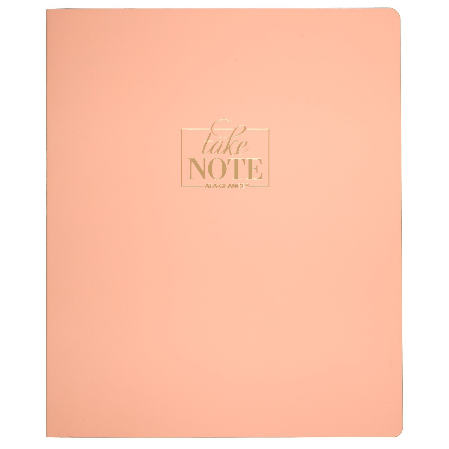 AT-A-GLANCE Notebook, 8-1/2" x 11", 80 Sheets, WorkStyle Take Chances, Coral (WS20340524)