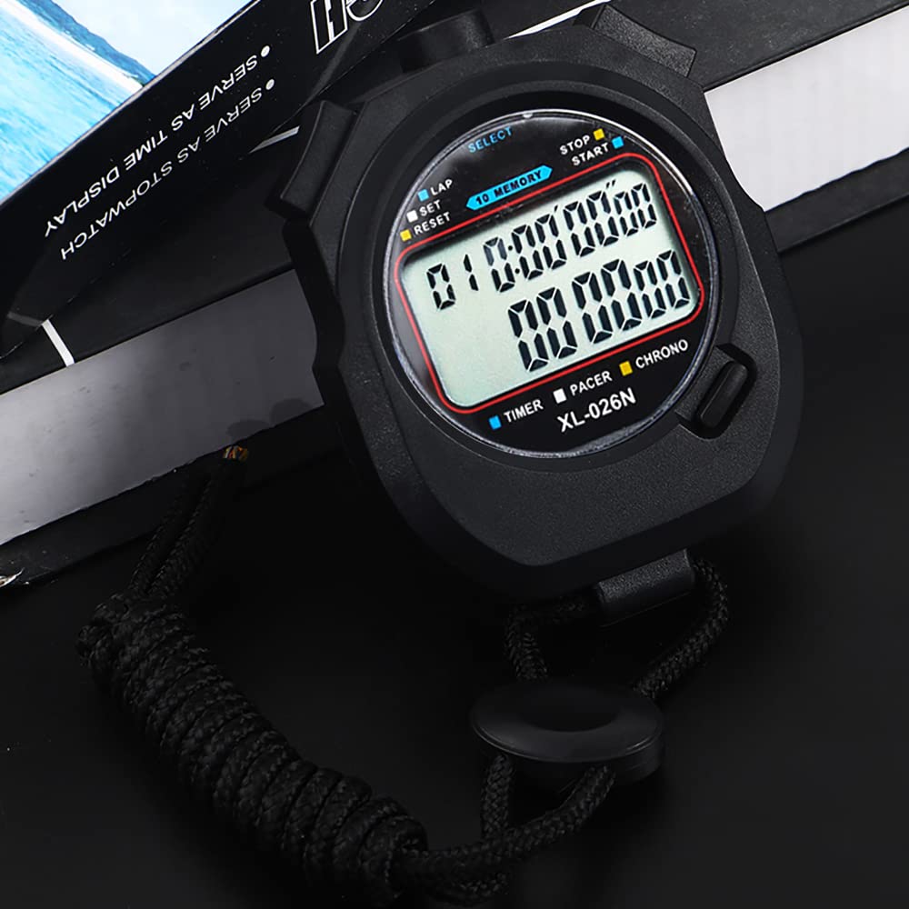 Tranzy Cronometro Digitale Portatile Arancione - Multifunzione Con Data, Ora E Allarme, Per Nuoto E Corsa
