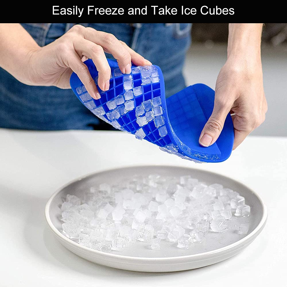 2 X 160 Mini Vassoio Cubetti Ghiaccio Macchina Stampo IN Silicone - Foto 4