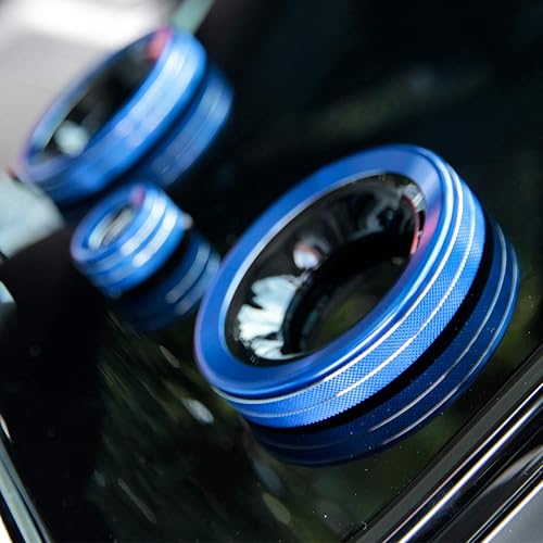 Miniatura 5 de CHEYA Para Range Rover VELAR 2017-2019 aleación de aluminio coche central aire acondicionado volumen pomos anillo cubierta ajuste para Range Rover