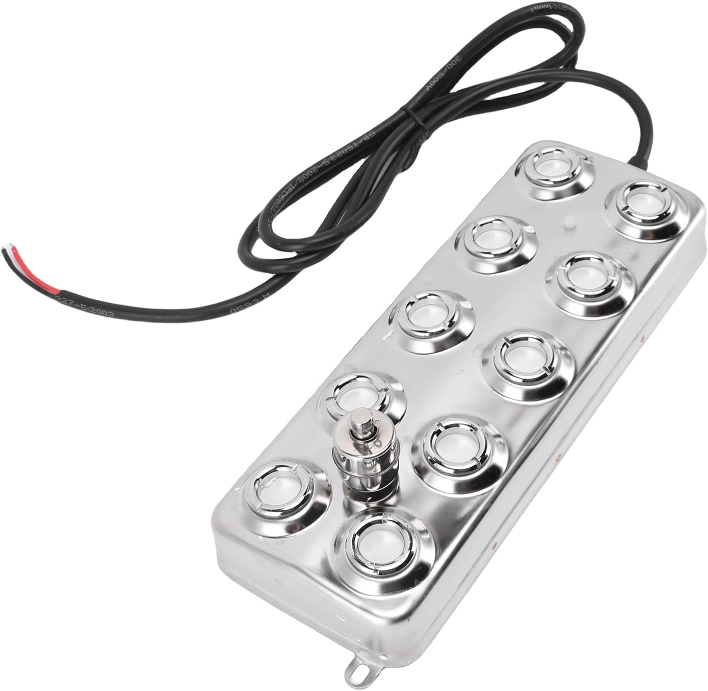 Diydeg Ultrasonic Fogger, 10 Head Quiet Ultrasonic Mist Maker with 5m Cable, IP67 Water Proof Stainless Steel Mist Maker Fogger Humidifier for Gardening and Pond Use