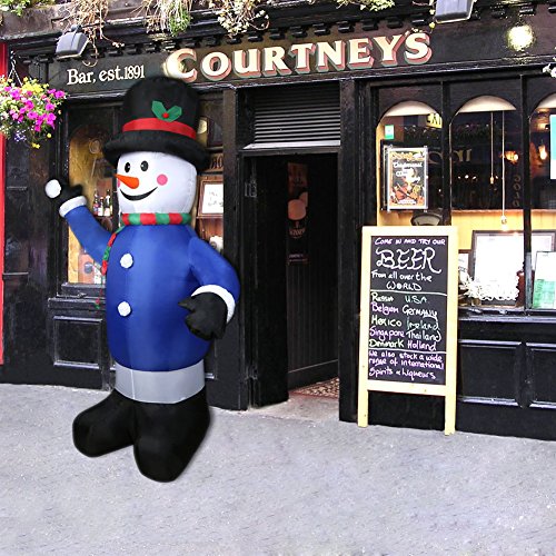 CCLIFE Pupazzo di neve gonfiabile LED 240cm