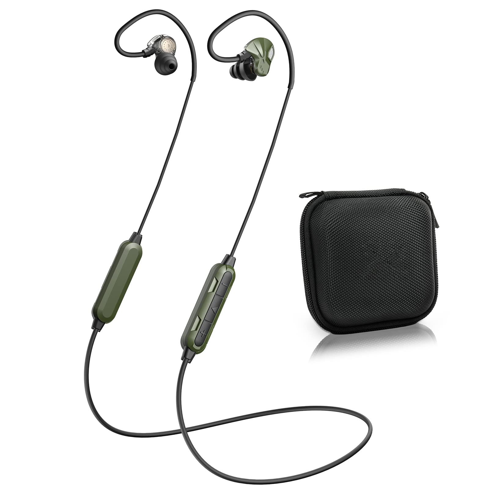 MIPEACE Bluetooth Hearing Protection,Work Ear Plug Headphones,25dB Noise Reduction,19+ Hour Battery,IPX5 Waterproof, Ear Protection for Mowing Safety Construction