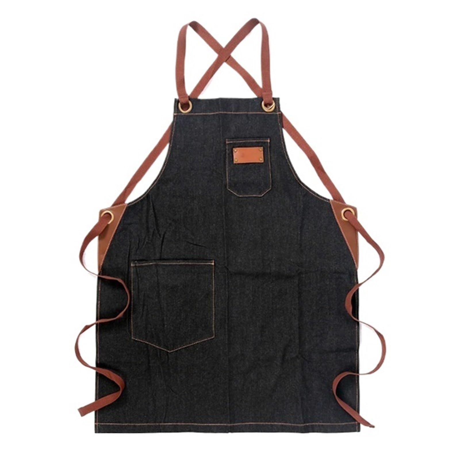 Delantal de mezclilla ajustable herramientas barbero Delantales barbacoa hombre Overol para Soldadura, Herrero