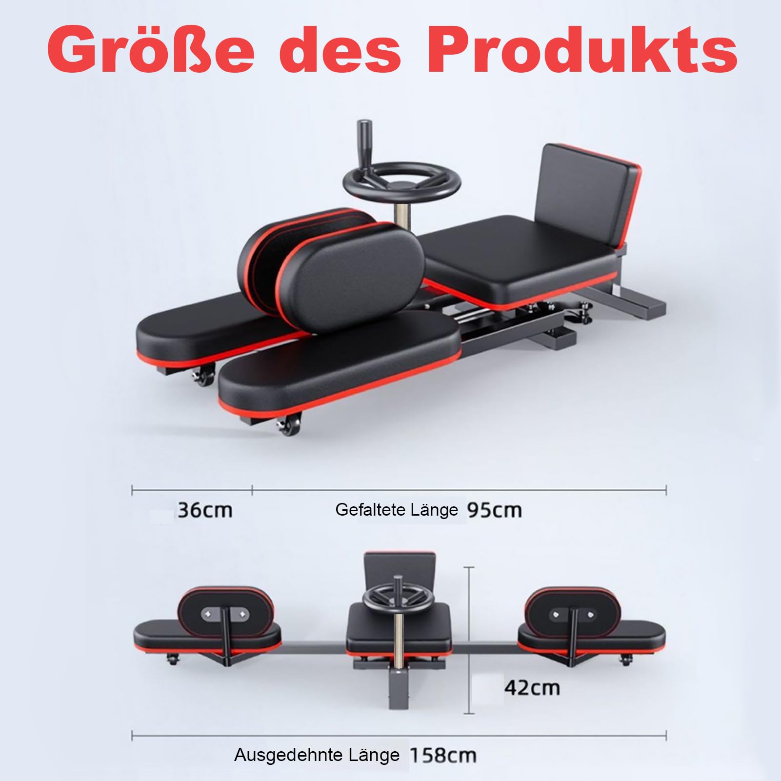 Beinspreizer Professional Leg Extender Zur Dehnung Der Muskeln Bis Zu 180°, Beinstrecker für Die Beine, für Yoga, Kampfsport, Ballett und TäGliches Training