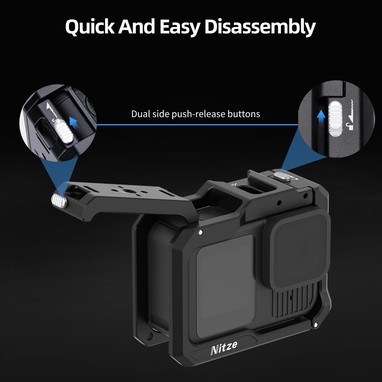 Amazon.co.jp: Nitze (ニッツェ) アルミケージ Gopro Hero13 / Hero12