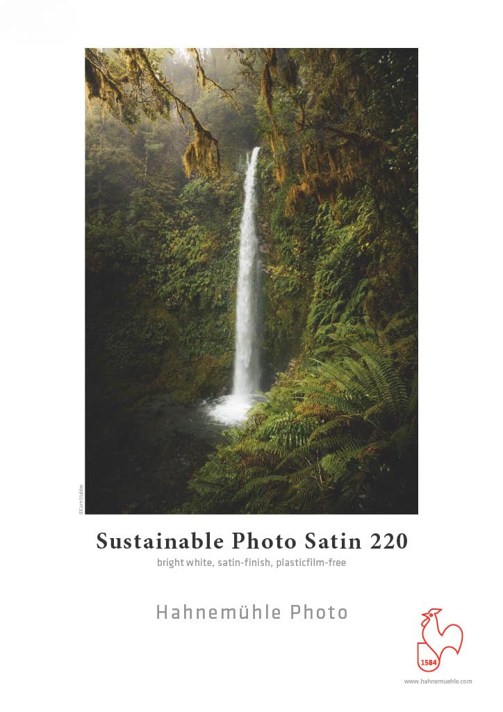 Hahnemühle Sustainable Photo Satin - Carta fotografica sostenibile lucida, 220 g/m² (297 x 420 mm)