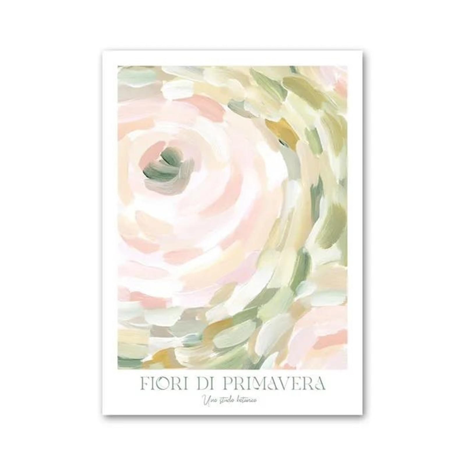 Impression sur toile fleurs rétro XENITE 40x60cm pour décoration murale