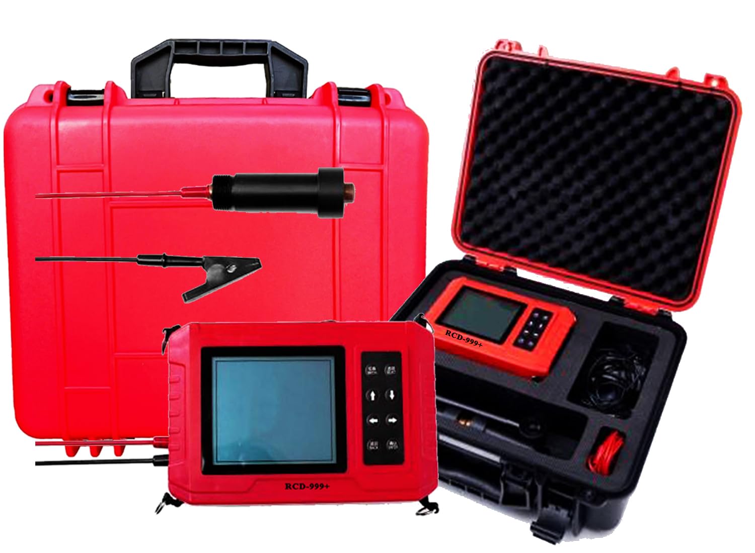 Steel Corrosion Detector Digital Rebar Rust Scanner Locator with Potential ±1000mV Accuracy ±1mV Distance 1-100cm Measure Area 8100 m2 JGJ/T152-2019 Standard