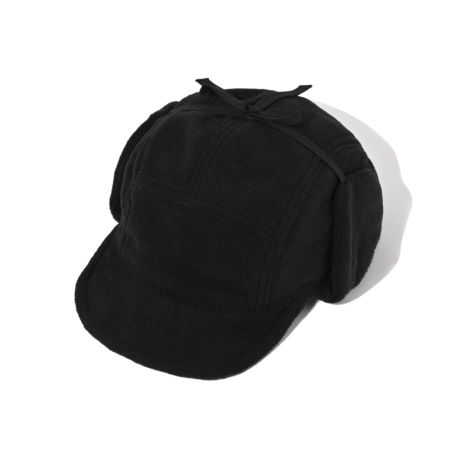 Amazon.com: Croogo Winter Faux Fleece Trapper Hat 5 Panel Hat with