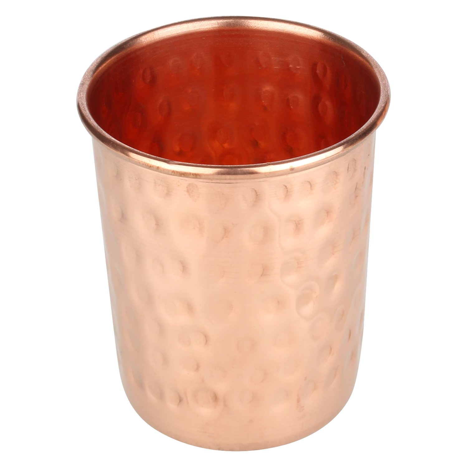 Lot De 6 Verres En Cuivre Pur – Tasse Ayurvédique 300 Ml – Pour Boire De L'eau, Bien-être – Zap Impex - 10