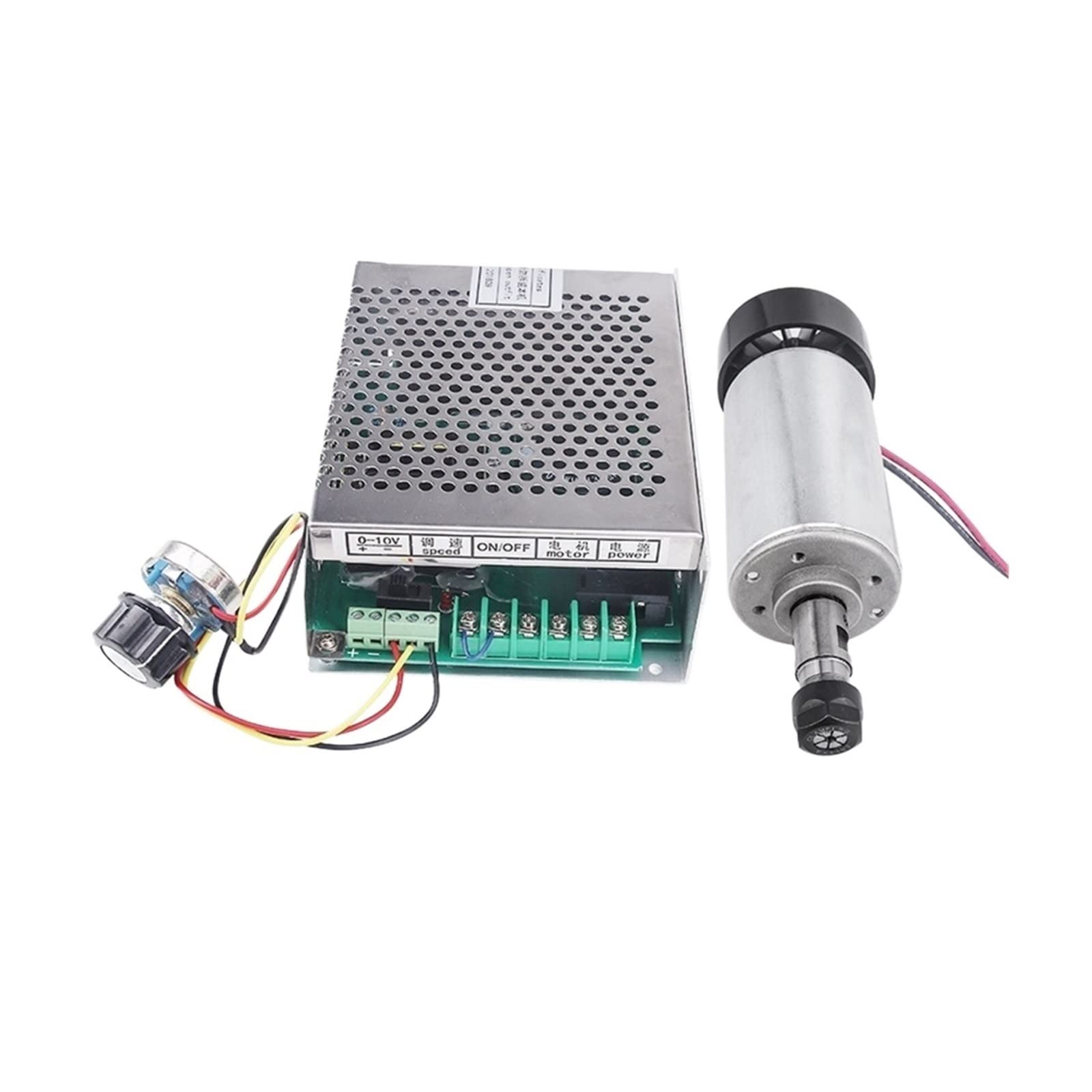 CVFRDD CNC Spindle Motor Kit Air Cooled 0.5kw Spindle ER11 CNC 500W Motor + Power Supply Speed Governor For DIY