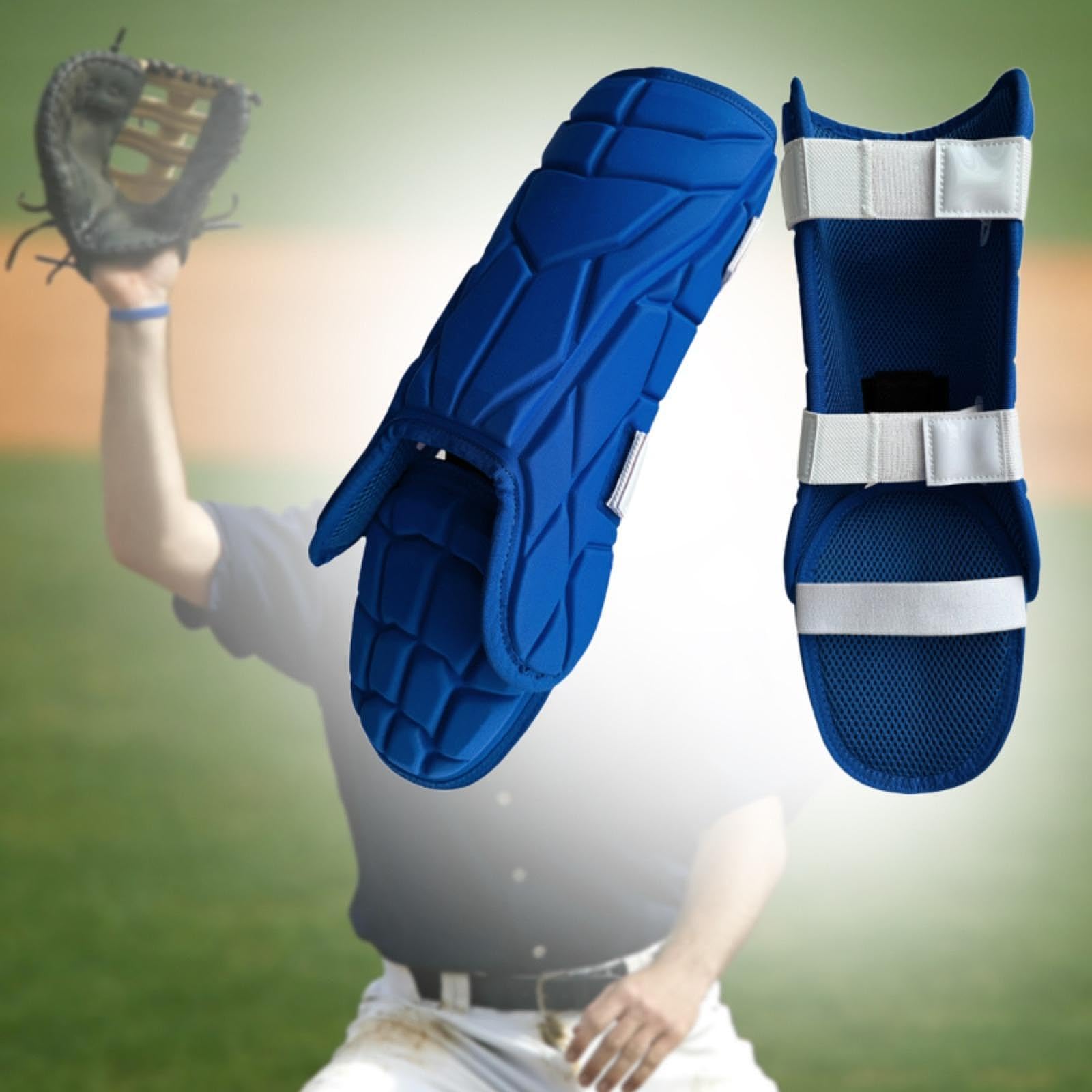 Protectores de piernas para bateador de béisbol, Protectores de pies para Adultos, Equipo cómodo multifunción, protección ergonómica y Ajustable para