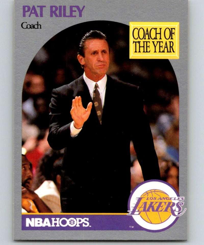 Amazon.com: 1990-91 NBA Hoops #317 Pat Riley/SP Los Angeles Lakers