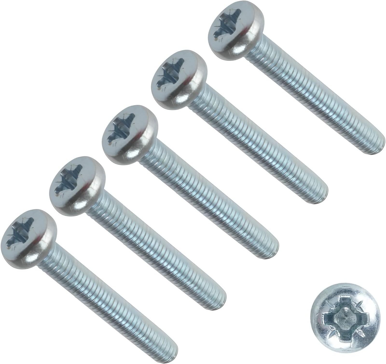 TERF® M5 X 100mm Pozi Pan Machine Screws M5 (5mm) X 100mm Pozi Drive Pan Head Machine Screws (Bolt) - Pack of 20