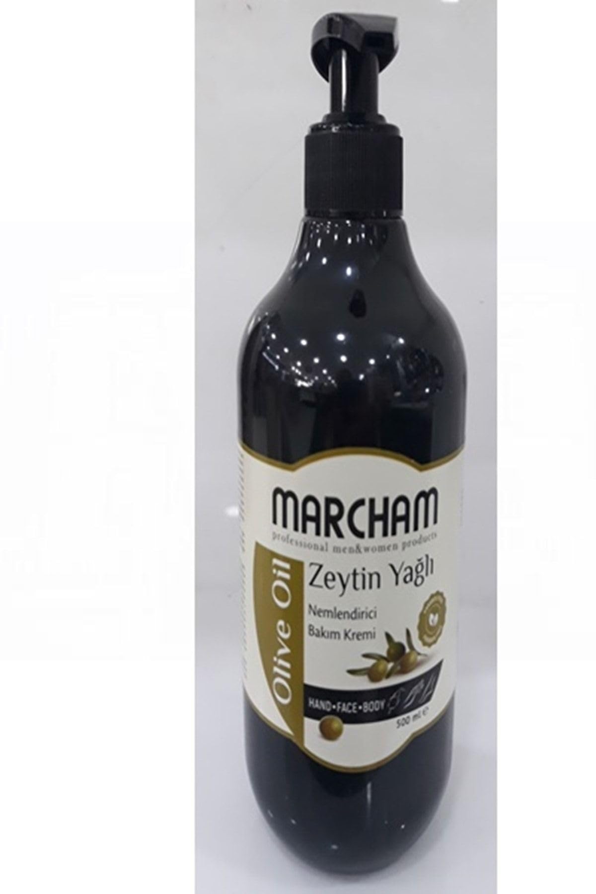 Marcham Zeytin Yağlı Nemlendirici Bakım Kremi El,Yüz,Vücut 500 Ml