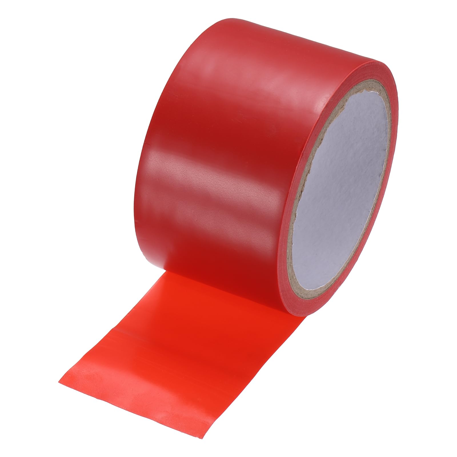sourcing map Vinyl Floor Tape 60mm x 16.5m Non-Abrasive Floor Marking Tape Outdoor Playing Field Marking Equipment for Warehouse Gyms Athletics Restaurants, Red