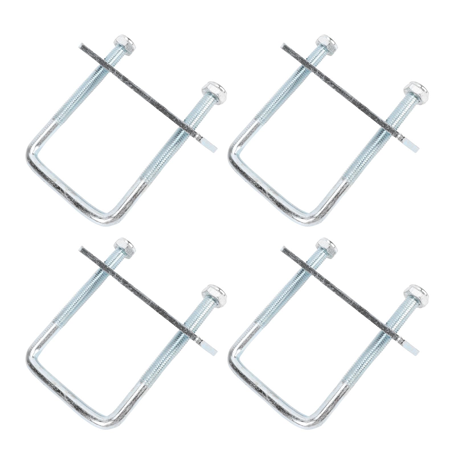 KIMISS Square U Burts Zestaw Ciężkich Stalowych Zacisków Sprężyn Stalowych do Przyczepy 4PCS 5 X 3,23 Cala