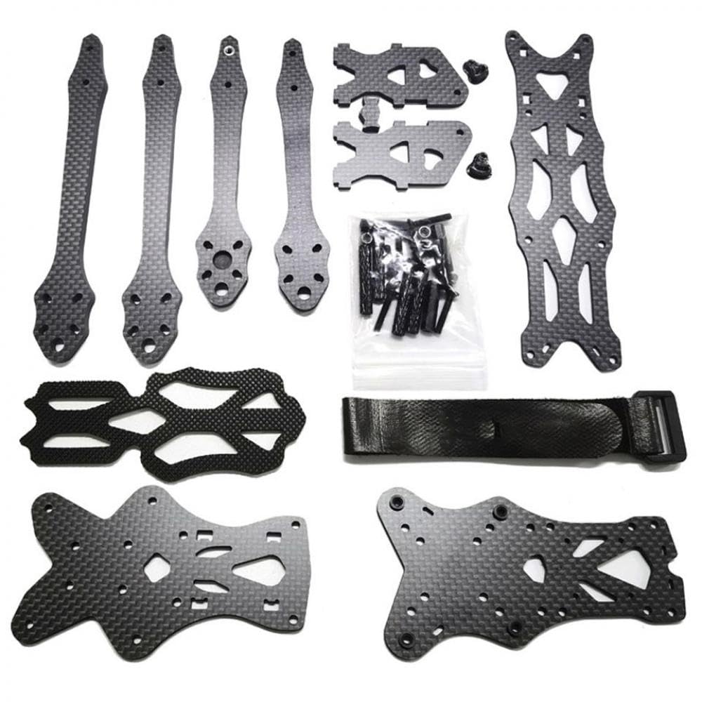 Kit telaio per drone FPV in fibra di carbonio da 5 pollici compatibile con parti di ricambio per droni da corsa DC(O3) RC fai da te(5inch No Accessory)