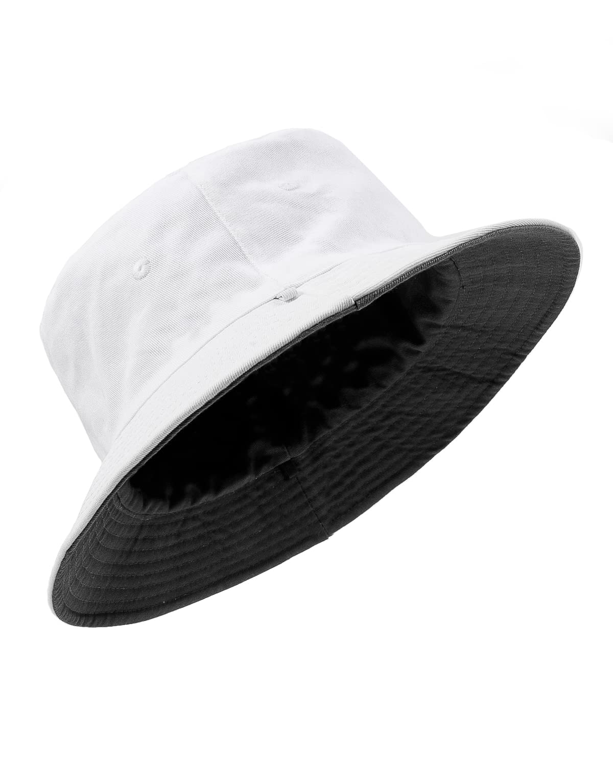 ZyliooXL/XXL Fishing Hat 3XL Fishing Hat for Large Head, UPF50+ Reversible Bucket Hats, Double-Sided UV Protection Sun Hat with Wide Brim