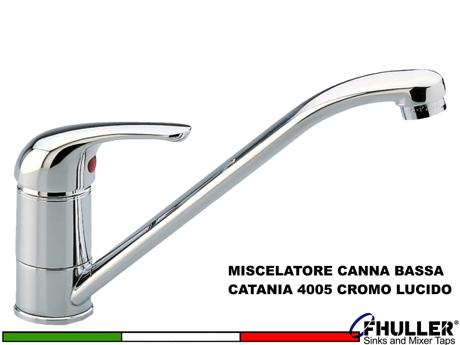 Lavello Cucina 1 Vasca Destra con Gocciolatoio Sinistro cm. 86 X 50 Acciaio Inox e Miscelatore