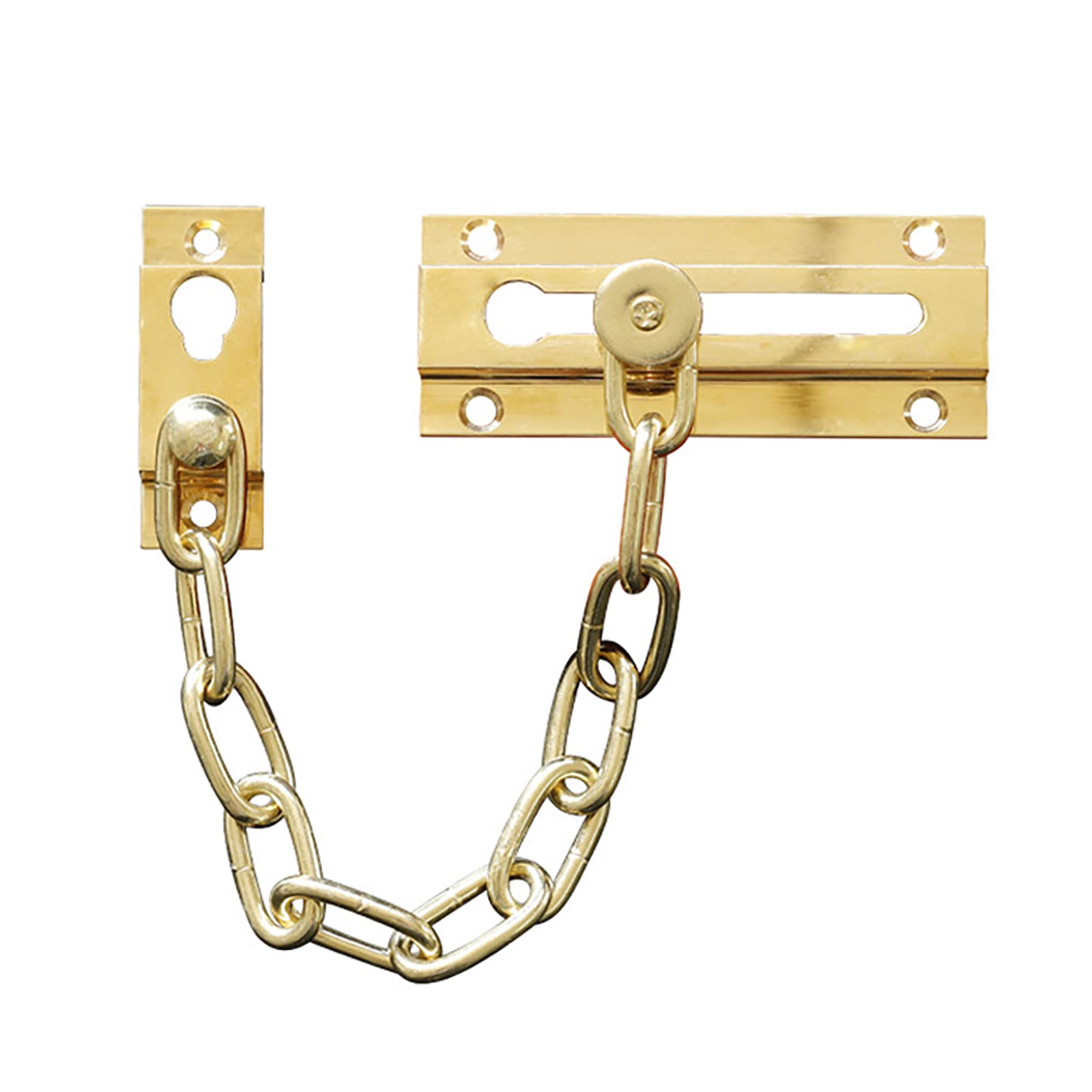 Stainless Steel Sliding Bolt Lock, Door Lock, Slide Bolt, Brass Chain, Window Buckle Latch, Slid