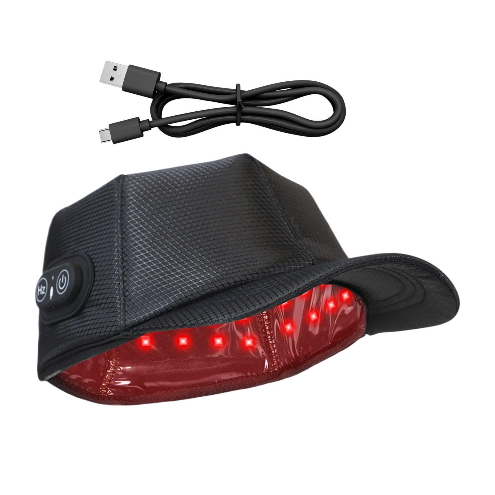 Chapeau De Thérapie À La Lu Dispositif D'entret Casquette De Lumière Rouge