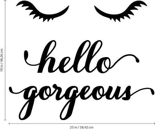 Miniatura 4 de Calcomanía de vinilo para pared, 19 x 23 pulgadas, hermosa y elegante calcomanía de mujer para decoración del hogar, apartamento, dormitorio, sala