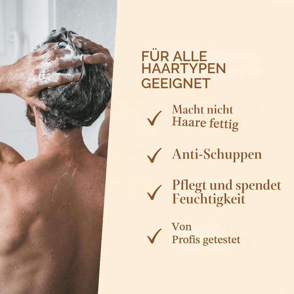 Bio Shampoo mit Aloe Vera, Argan und Vitaminen | Anti-Haarausfall | Für Alle Haartypen | Natürliche und Bio-Zertifiziert | Nicht Fettend, 5 Liter