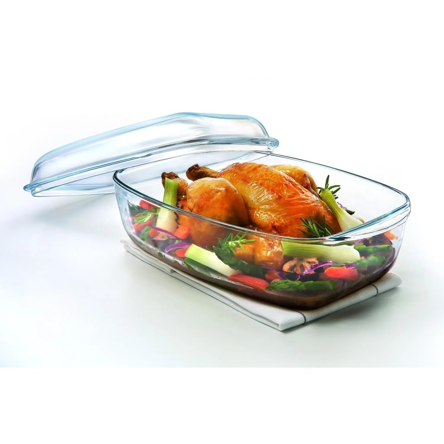 Pyrex Casseruola Rett.C/Cop.33X19-465A Essentials