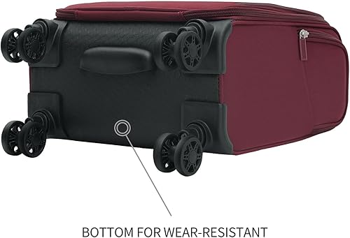 Miniatura 7 de Verage Carry On Underseat Luggage with Wheels & USB Port, Wheeled Spinner Bag Carry-on Luggages for Airlines, Lightweight Suitcase Men Women, Pilots