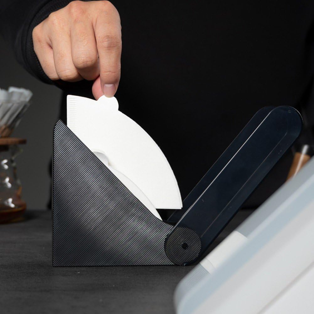 Pojemnik na filtr do kawy stożek pojemnik na papier do kawy pojemnik na dozownik papieru filtr z osłoną przeciwpyłową do kuchni domowej kawiarni