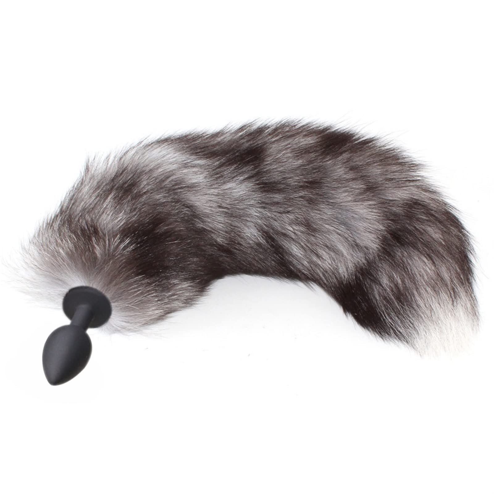 Fox Tails Anal Plug Silicone Anal Sex Toys Butt Plug Cosplay Toys Plug (Color : Auburn, Size : 2.8cm)