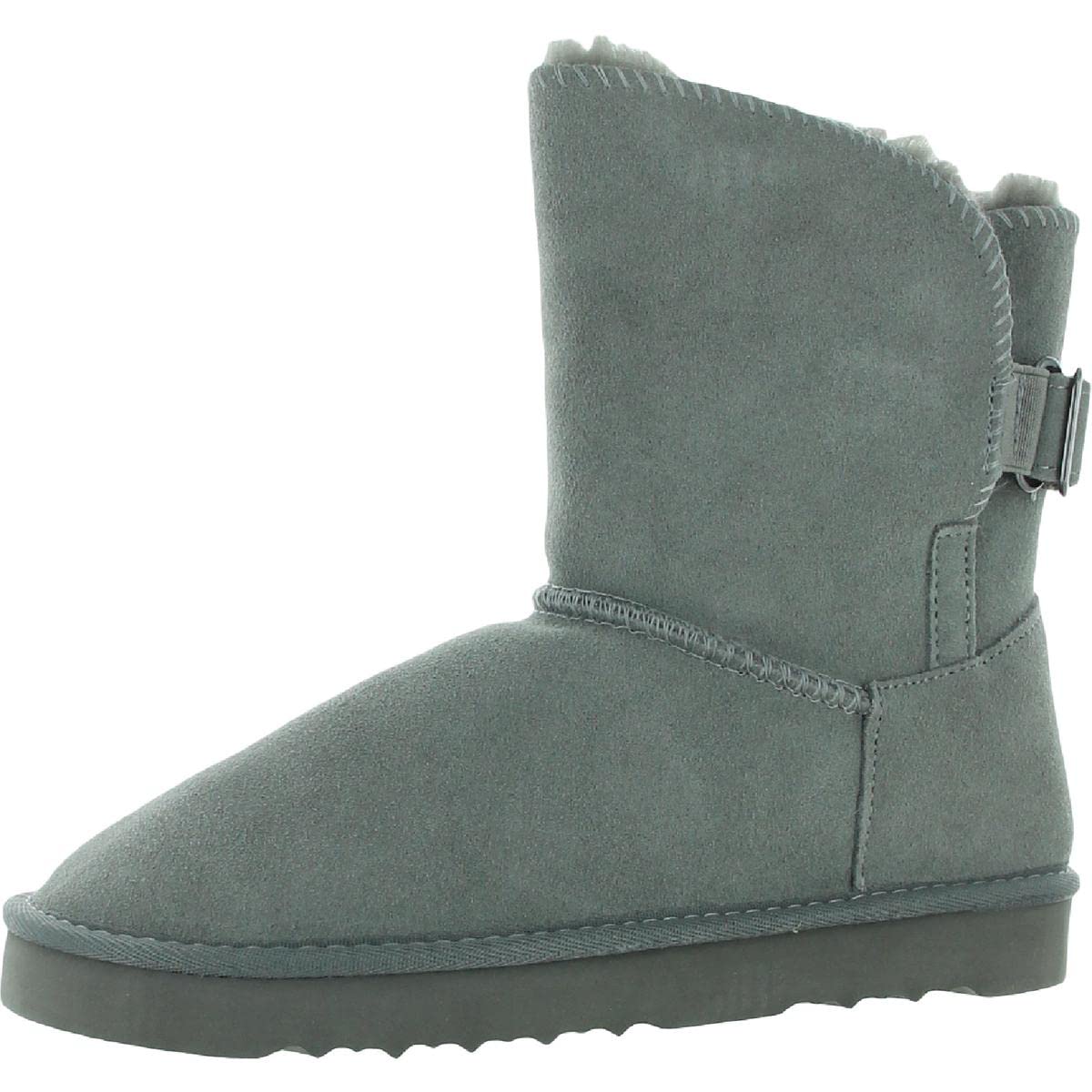 Style & Co. Womens Teenyy Suede Pull On Ankle Boots Gray 7 Medium (B,M)