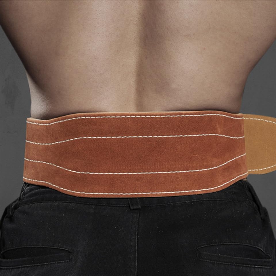 Faja de Levantamiento de Pesas de Cuero para Soporte Lumbar miniatura 6