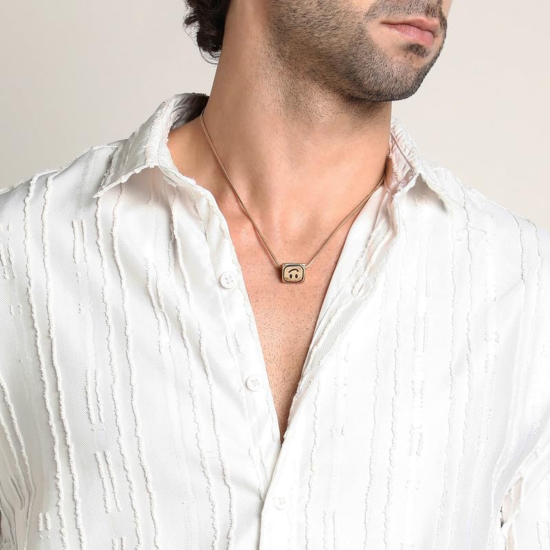 Image of CAHOOT Men's Shirt for Casual Wear | Mid-Rise | Regular Fit | Button Closure | Shirt Crafted with Comfort Fit for Everyday Wear