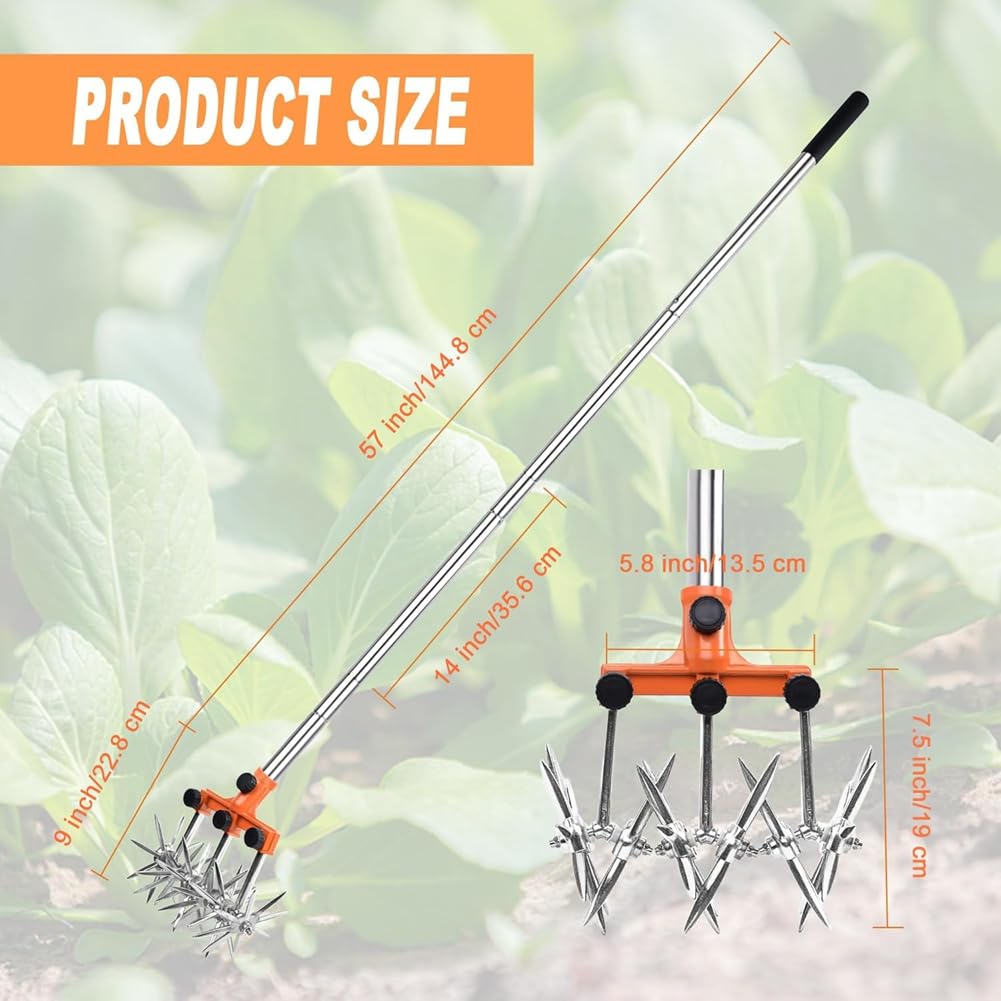 Cultivateur Rotatif Poignée Ergonomique Lames Interchangeables 3