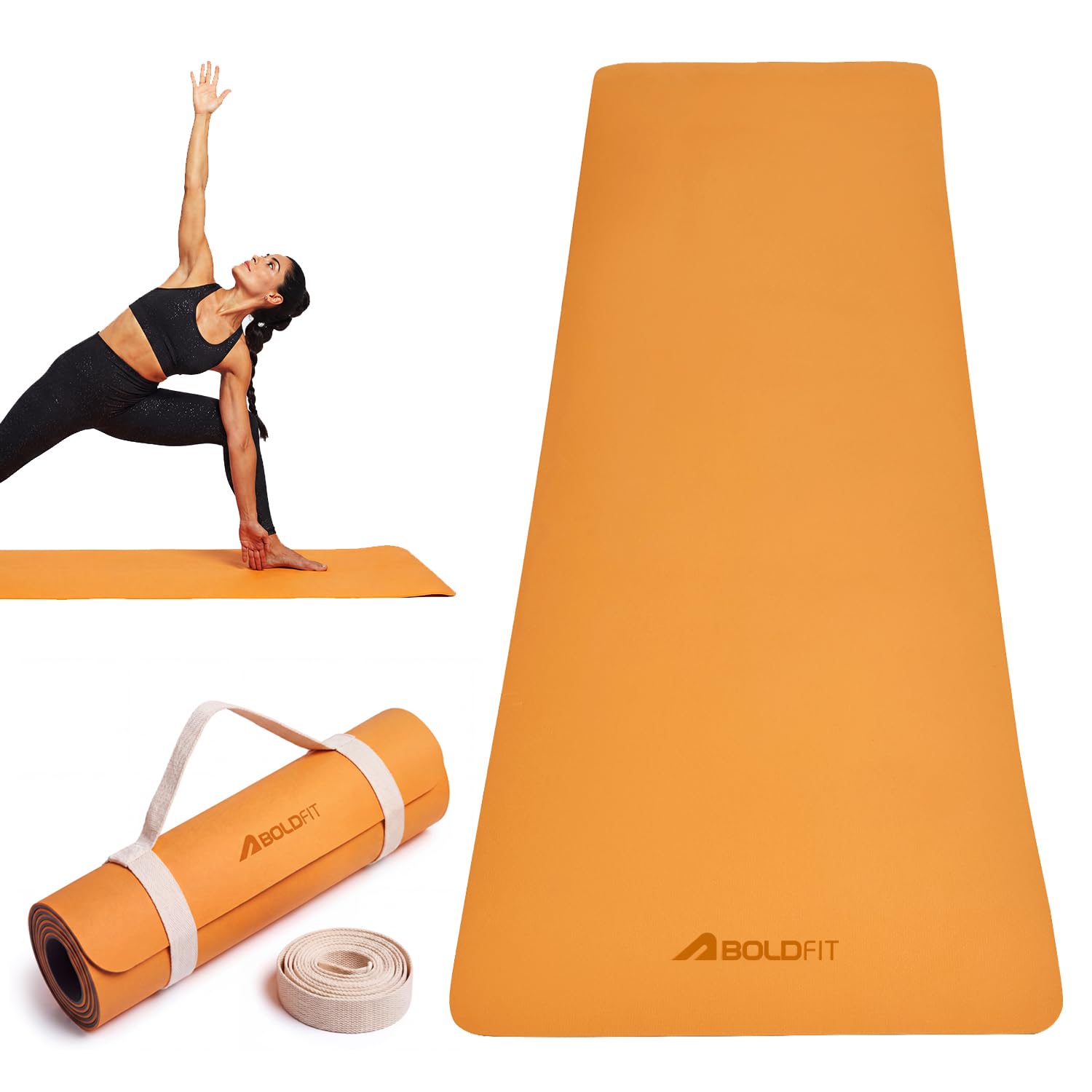 Boldfit Yoga Mat for Women & Men Anti-Slip Zen Pad Exercise Mat for Home Workout, Super Foam Material Gym & Yoga - Durable, Lightweight & Sweat-Resistant