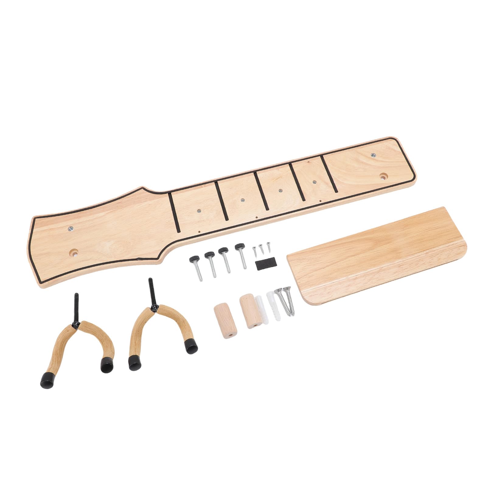Soporte de Pared para Guitarra con Gancho Giratorio, Elegante Colgador de Guitarra de Madera de Pino para Decoración del Hogar, Estudio y Oficina