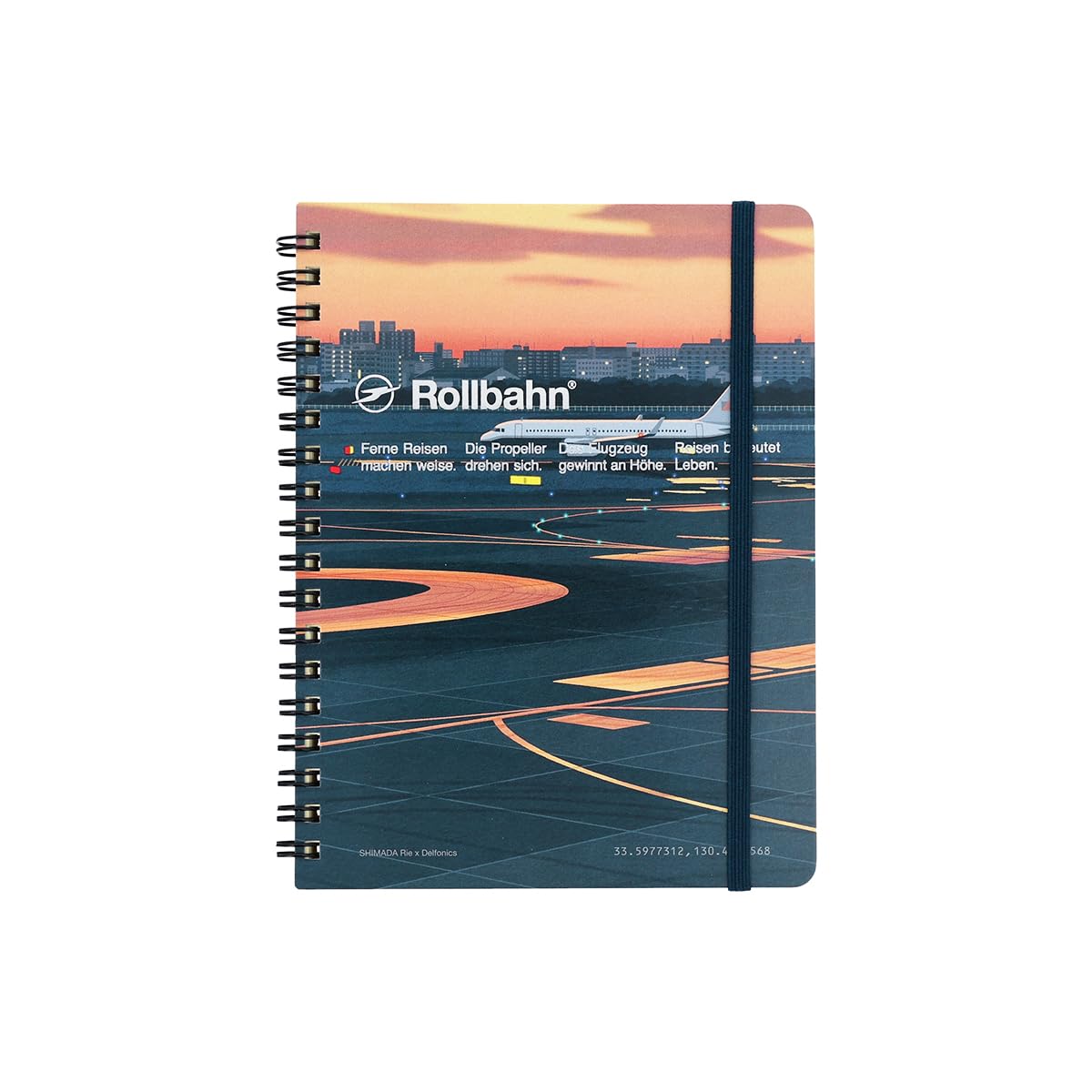 Rollbahn Pocket Memo L Shimada Rie Runway Design Notebook Made in Japan