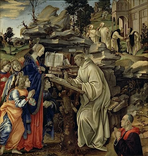 Tableaux Graffiti Art Mural la Vision de saint Bernard Impression Moderne 60x90cm