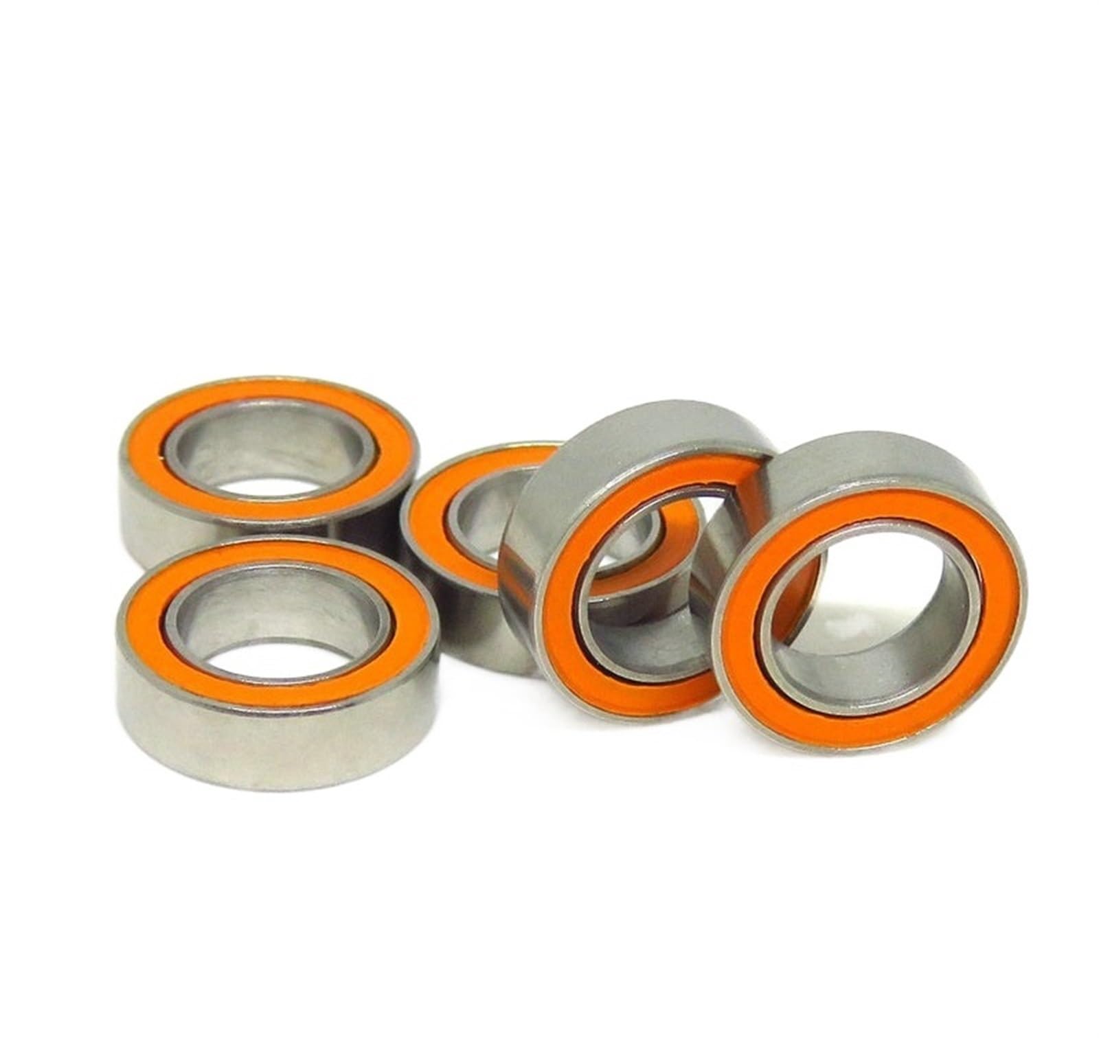 HYUJNAFZR Bimetal Seal Shield Micro deep Groove Bearing 10pcs SMR115C-2OS 5x11x4mm Stainless Steel Hybrid Ceramic Bearing