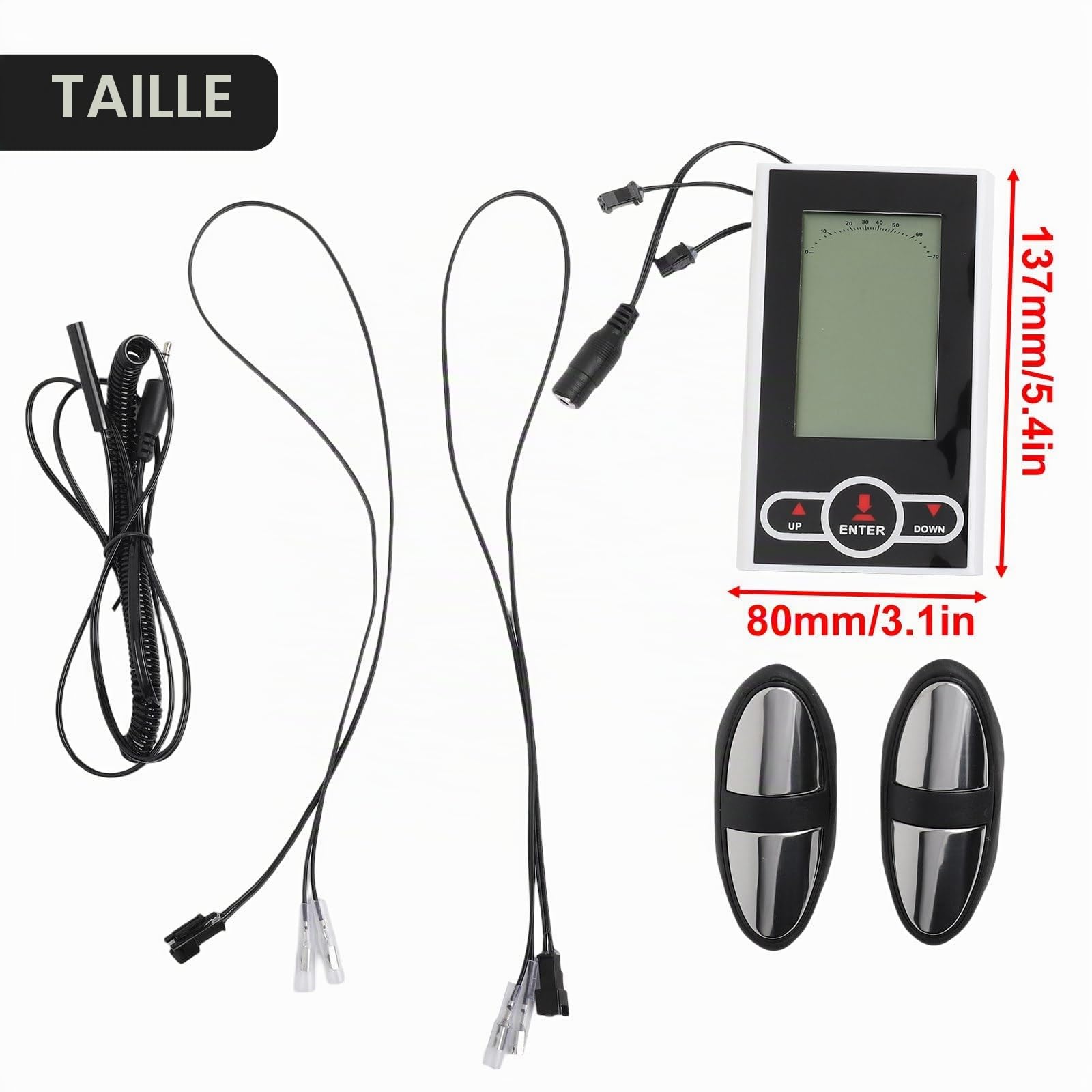 Moniteur de vitesse LCD pour vélos stationnaires, moniteur de vélo d'appartement, compteur de vitesse, elliptique stationnaire, affichage de la fréquence cardiaque