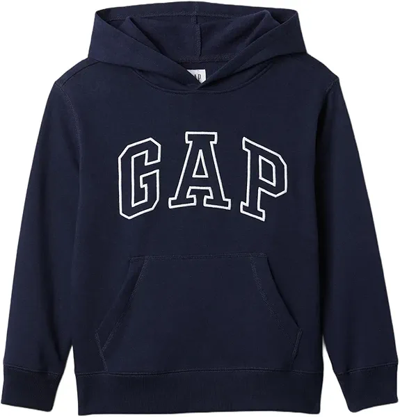 GAP Boys Logo Hoodie Hooded Sweatshirt Tapestry Navy S