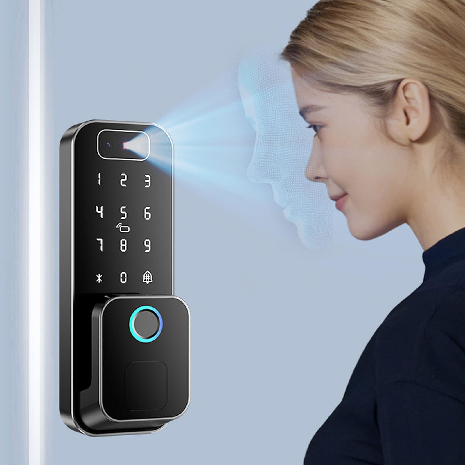 Cerradura de Puerta Inteligente con Huella Digital WiFi, Entrada
