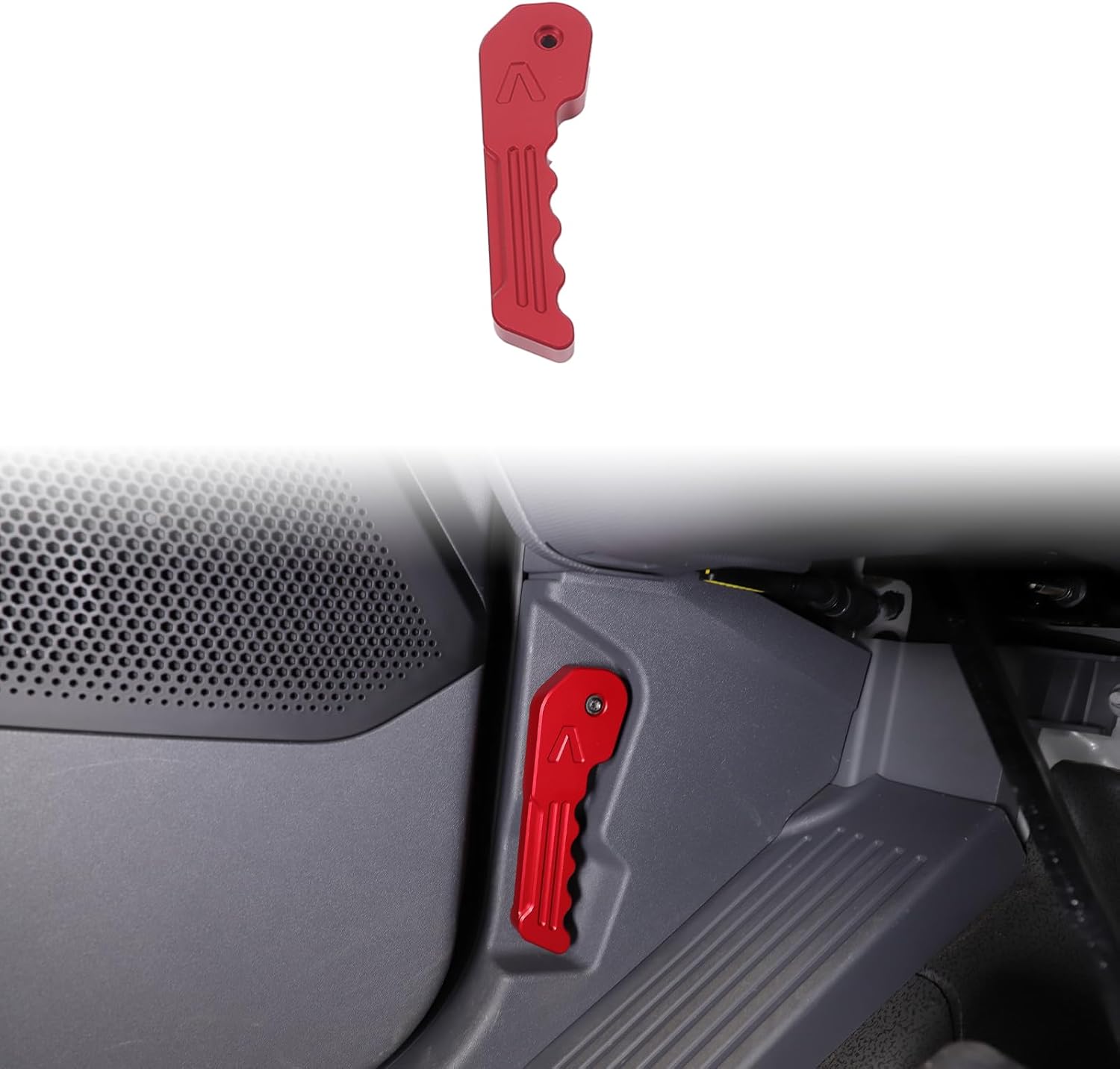 Hood Release Handle Lever Replacement Compatible with INEOS Grenadier 2020-2024, Aluminum Alloy Hood Latch Release Pull Handle Decoration Interior Accessories (Red)