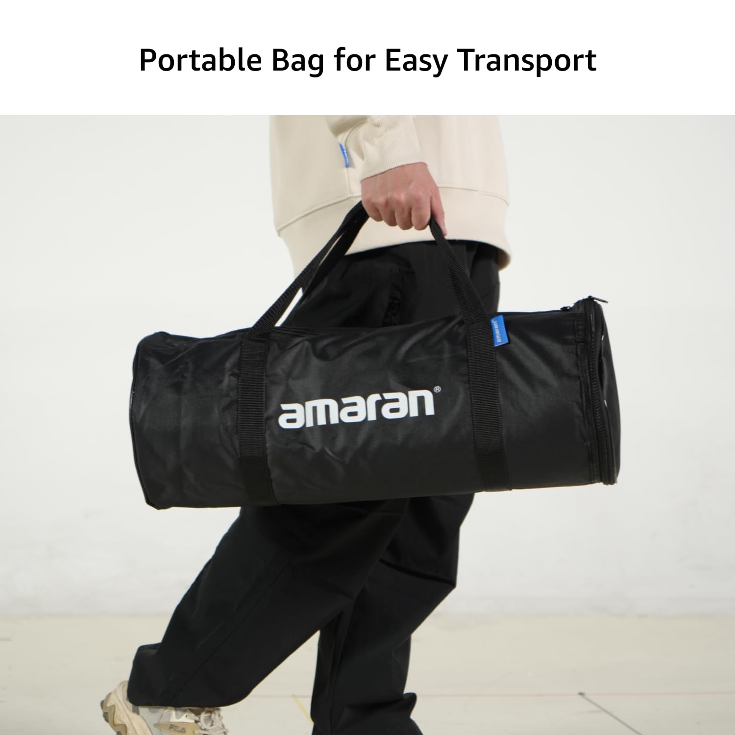 Amaran Light Box 45x45cm Softbox con Montura Bowens, Modificador de Luz Cuadrado de Instalación Rápida con Difusión & Rejilla para Foto & Video, Portátil y Ligero con Bolsa de Transporte