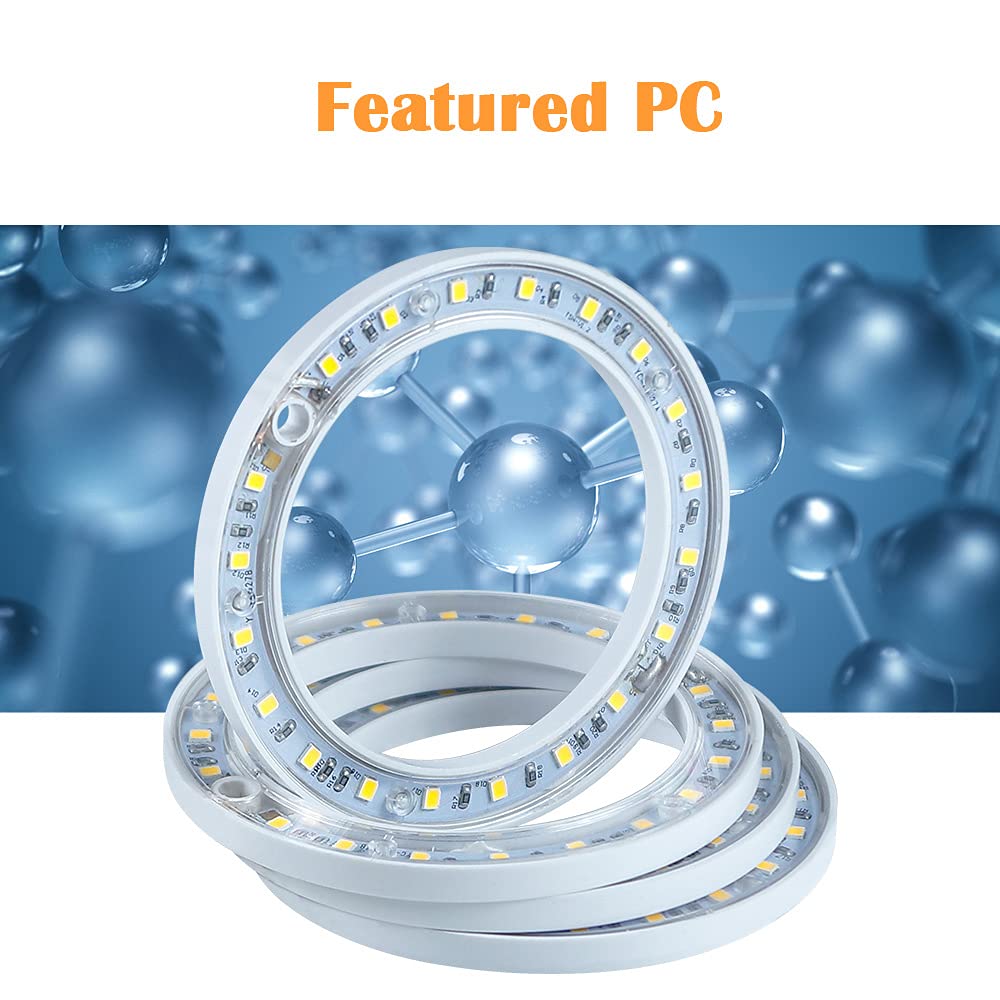 Lampa Led Do Uprawy Roślin, Pełne Spektrum/naturalne Białe światło 4000k, Zasilanie Dc5v Przez Usb, Konstrukcja Z Trzema Pierścieniami